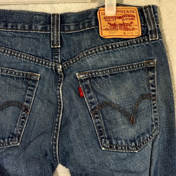 Vintage Levi's 514 Men's Jeans 34x34 Blue Denim 100% Cotton Slim Straight - Picture 10 of 15